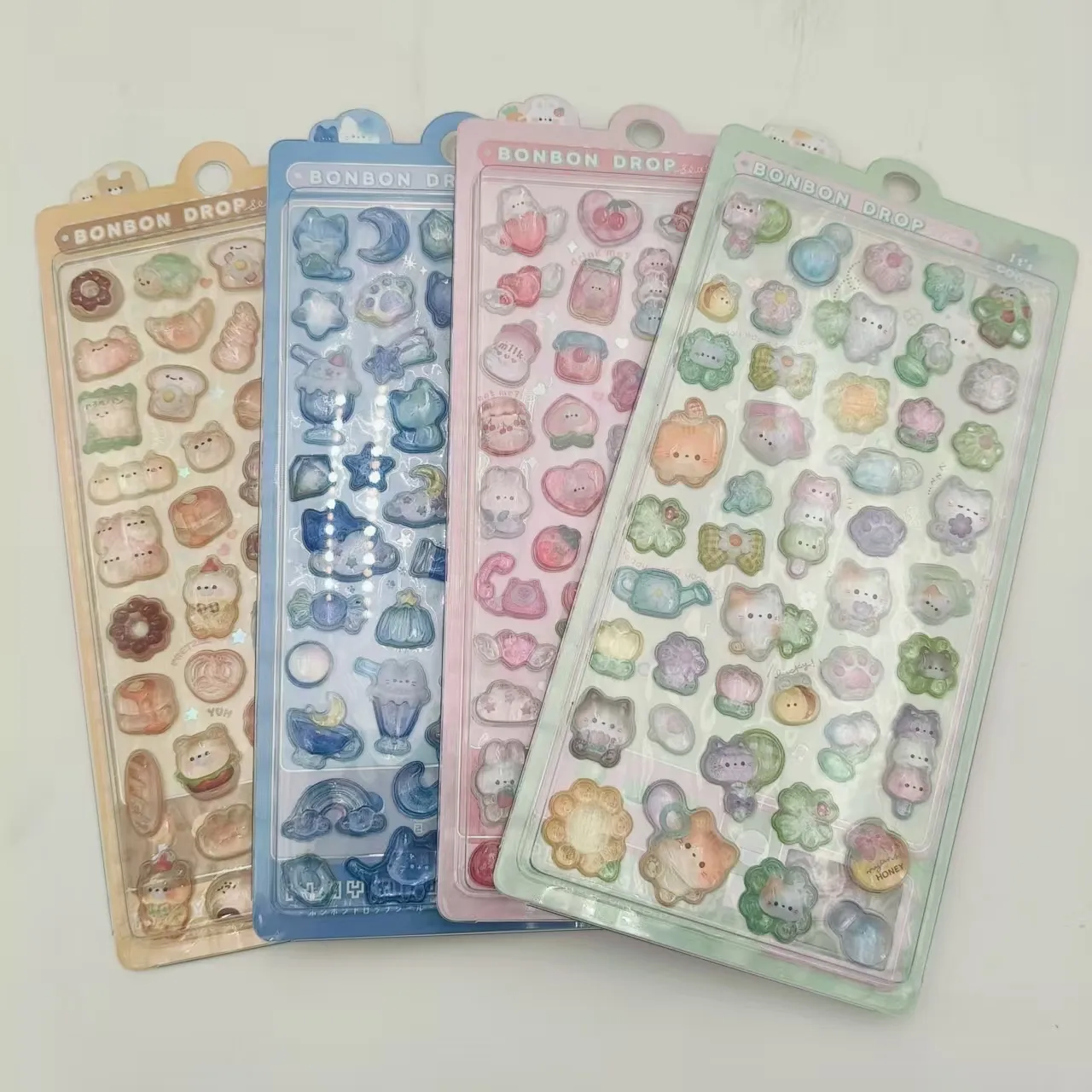 3Dレリーフ子供用ステッカーが出荷準備完了