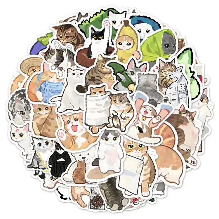 漫画の動物のステッカー