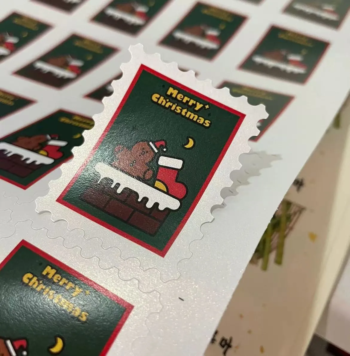 クリスマススタンプステッカー