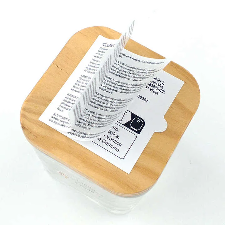 折り込み小冊子のラベル