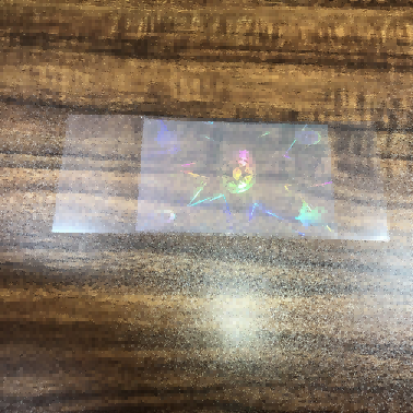 透明ホログラムステッカー